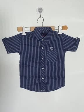 Blue checks casual shirt for boys