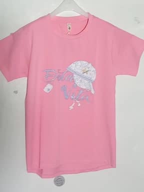 Girls lycra t-shirt Clr - Baby Pink