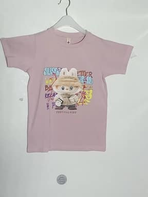 Girls lycra t-shirt Clr - Pink - 1