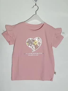 Little Girls T-shirt Tea Pink - 1006250