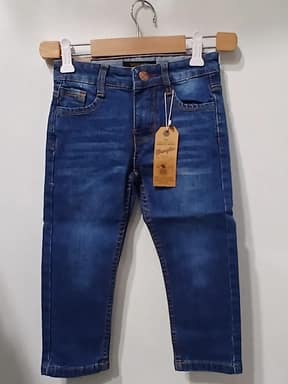 Kids Boys Blue Denim Jeans – Classic Slim Fit