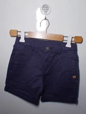 Navy blue Cotton kids shorts