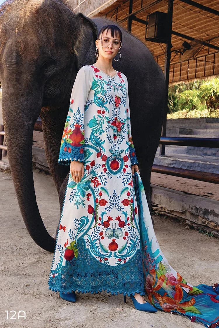 Maria B - Safari Scape prints printed embroidered lawn - 3 piece - Unstitched thumbnail 1