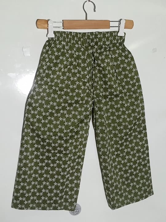 Green embroidered girls suit 2pc