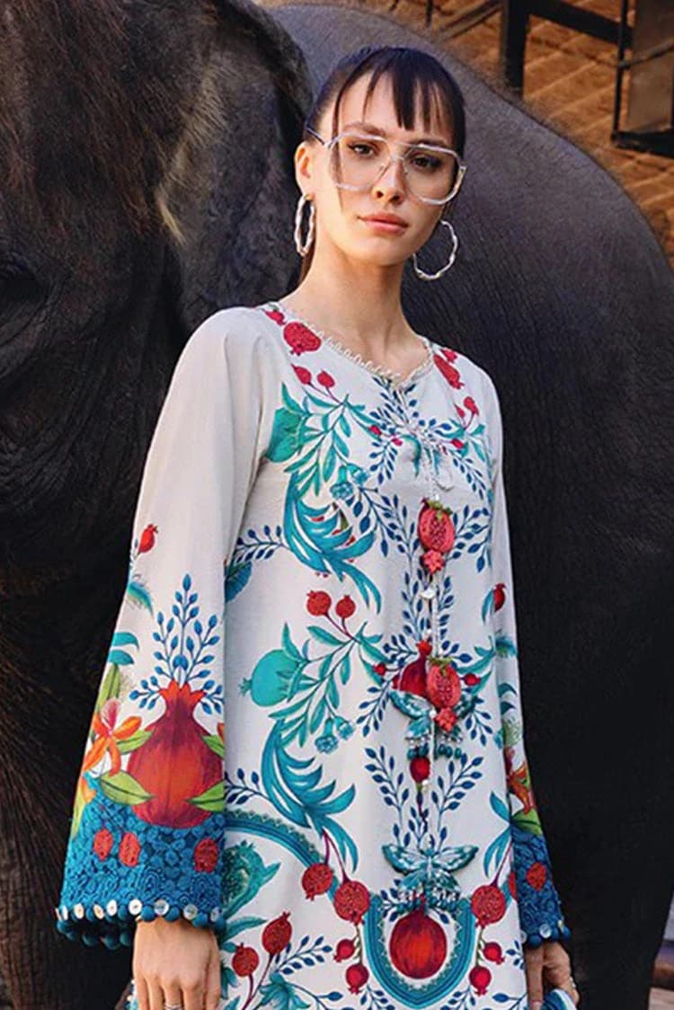 Maria B - Safari Scape prints printed embroidered lawn - 3 piece - Unstitched