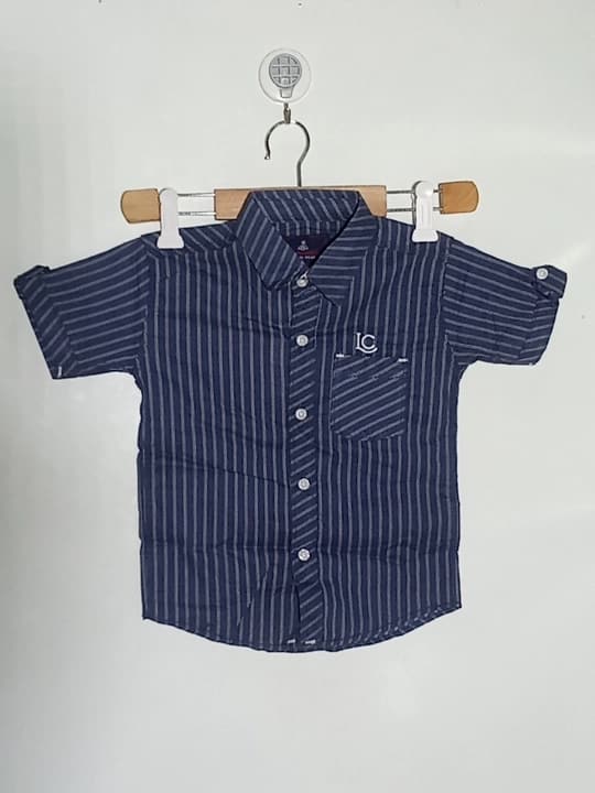 Blue checks casual shirt for boys