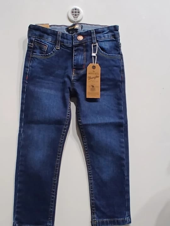 Navy blue regular jeans pants for boys
